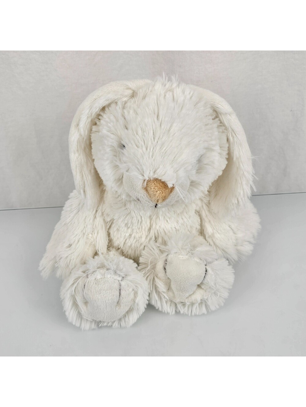 Costco Little Miracles Stuffed Plush White Easter Bunny Rabbit Doll Toy Lovey